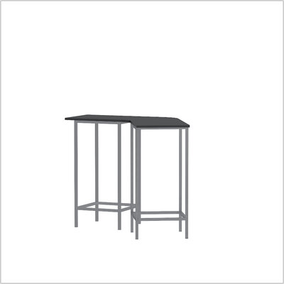 NewYork steel Stehtisch snake schwarz schraeg